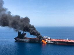 Imagen que muestra el presunto buque petrolero noruego 