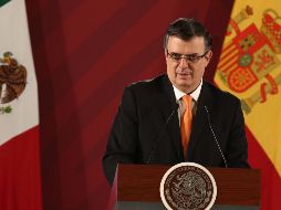 Ebrard señaló que el problema con Estados Unidos es porque el flujo migratorio que atraviesa por México creció 3 veces en menos de un año. SUN / C. Mejía
