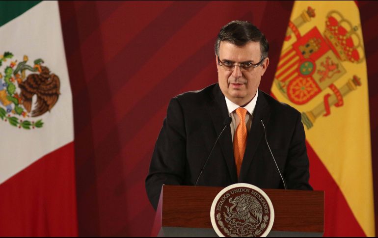 Ebrard señaló que el problema con Estados Unidos es porque el flujo migratorio que atraviesa por México creció 3 veces en menos de un año. SUN / C. Mejía