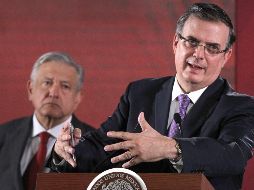 El Presidente Andrés Manuel López Obrador recuerda que es su facultad designar al funcionario que encabezó el equipo que negoció con el gobierno de Estados Unidos. EFE / M. Guzmán