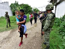 Como parte del acuerdo con EU, 825 agentes migratorios refuerzan la vigilancia en la frontera Sur. EFE/J. Ávalos