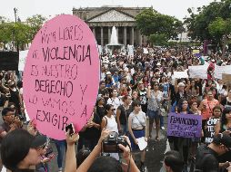 Son cada vez más constantes las manifestaciones para exigir al Gobierno que haga lo propio para que reduzcan los feminicidios. EL INFORMADOR / A. Camacho