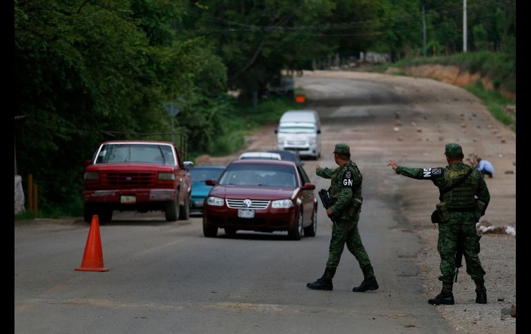 Un retén en Ciudad Cuauhtémoc, Chiapas. AP/R. Blackwell