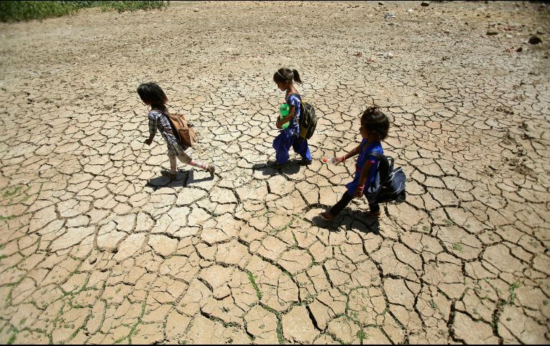 India alcanzó una temperatura de hasta 45 grados en varias regiones.  AP / ARCHIVO