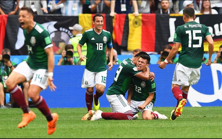 Fue al minuto 34 cuando Hirving Lozano apareció, anotó el único gol del partido y se convirtió en el héroe que puso en aquel entonces a la Selección Nacional en el liderato del Grupo F. EFE / ARCHIVO