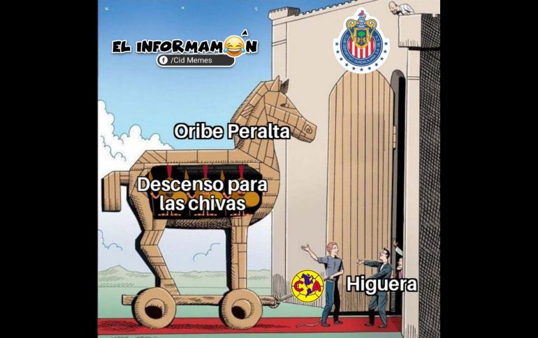 Los memes de Oribe Peralta como 