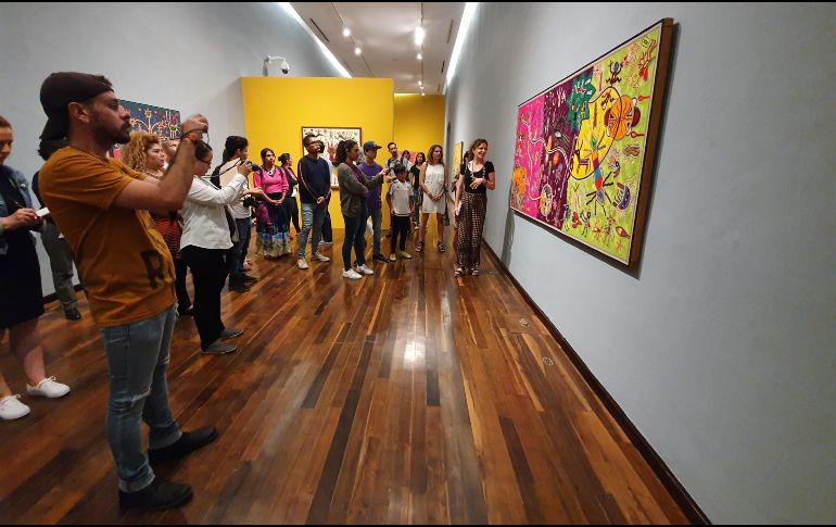 Resaltan que en esta exhibición lo que más se apreciará son cuadros de estambre. EL INFORMADOR/E. Esparza