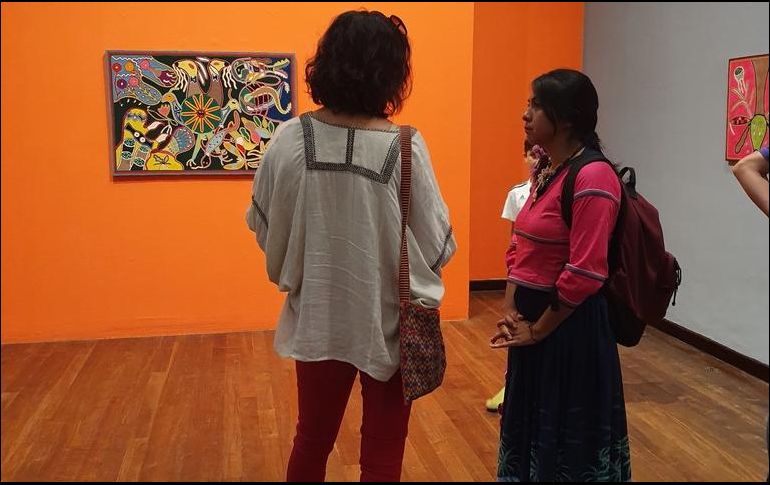 Resaltan que en esta exhibición lo que más se apreciará son cuadros de estambre. EL INFORMADOR/E. Esparza