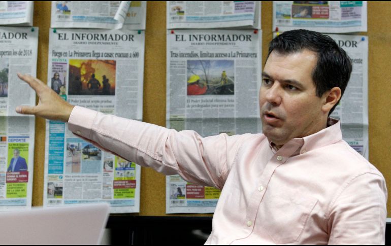 El secretario de transporte, Diego Monraz, también informó que se están digitalizando archivos de vehículos de alquiler como taxis y de plataformas para estén a disposición de la Fiscalía. EL INFORMADOR/ ARCHIVO