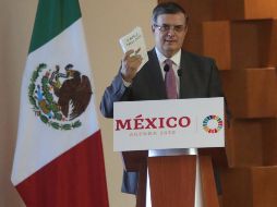 Marcelo Ebrard, titular de la SRE, ya había anunciado una serie de medidas para afrontar el aumento del flujo migratorio en el país. EFE/S. Gutiérrez