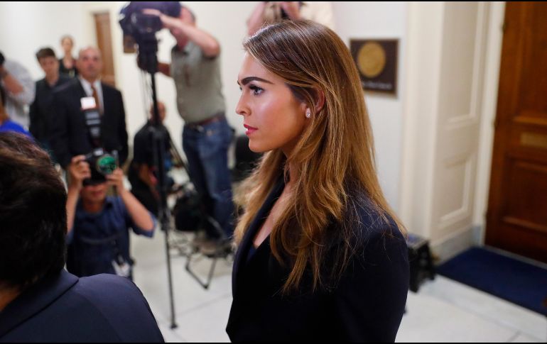 Hicks únicamente contestó a las preguntas que se referían a la campaña presidencial de Trump. AP/P. Monsiváis