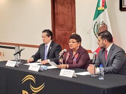 La abogada de la capital, Ernestina Godoy, ofrece una conferencia de prensa para detallar los avances de este caso. TWITTER/@PGJDF_CDMX