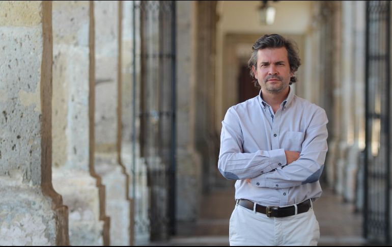 Víctor Palacios Armendáriz. El curador, emocionado con las posibilidades que tiene al trabajar en el Cabañas. EL INFORMADOR/E. Barrera