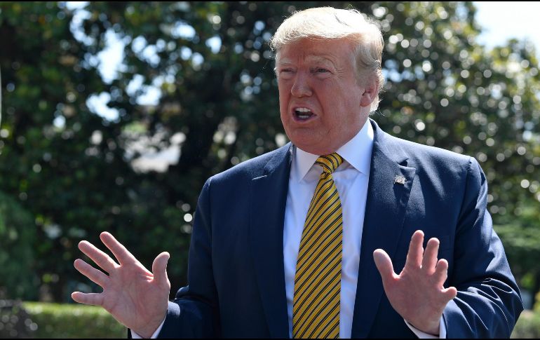 El presidente explicó que espera que los demócratas y republicanos ruesuelvan los problemas de asilo y los vacíos legales en la frontera sur. AP/ S. Walsh