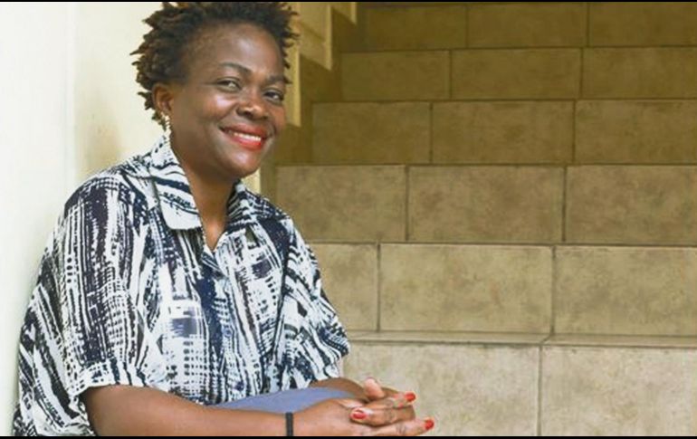 Cathy. La mujer originaria del Congo se siente agradecida con el trato que ha recibido en México. SUN