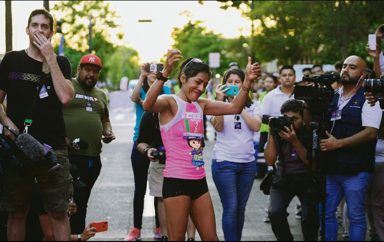 A pesar de ganar, María Rodríguez no pudo romper el record que buscaba. Comude Zapopan