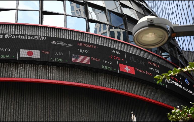 El S&P/BMV IPC se ubica en 43 mil 604.11 unidades. AFP / ARCHIVO