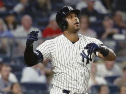 El toletero se voló la barda en la quinta entrada. AFP