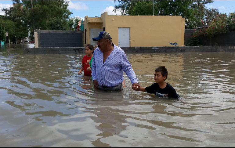 Señalan que cayeron 5.5 pulgadas de lluvia y se instalaron tres albergues en los cuales se atendieron a 95 personas. NTX/ESPECIAL