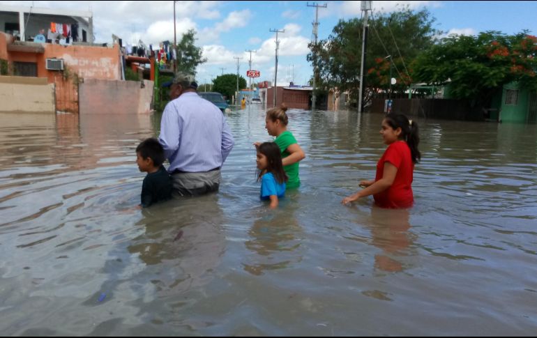 Señalan que cayeron 5.5 pulgadas de lluvia y se instalaron tres albergues en los cuales se atendieron a 95 personas. NTX/ESPECIAL