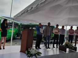Diego Monraz insiste en que a finales de año ya estará el 100% del transporte en Jalisco integrado al nuevo modelo de prepago y monitoreo. EL INFORMADOR/ S. Blanco