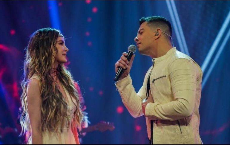 Belinda y Yahir compartieron escenario por primera vez al interpretar “Alucinado” en “La Voz Azteca”. INSTAGRAM / @yahirmusic