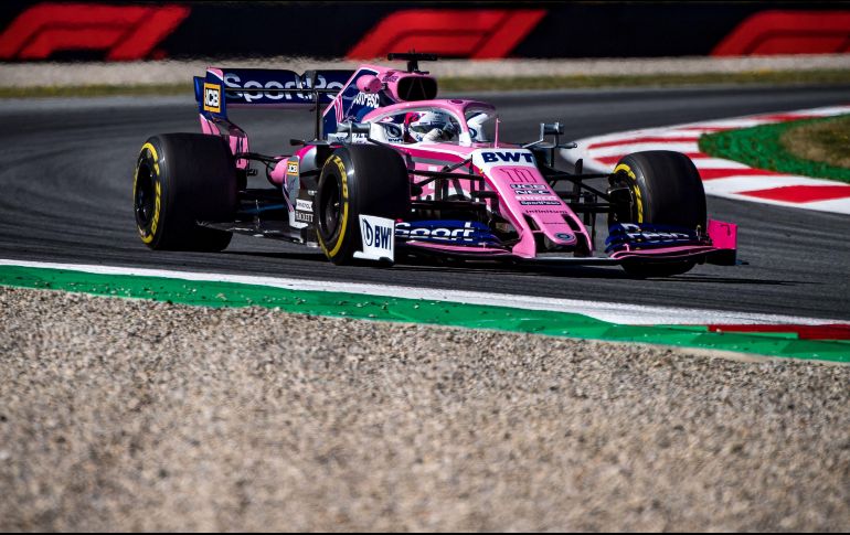 El conductor de Racing Point fue el mejor del equipo, pues su compañero, el canadiense Lance Stroll, se colocó en el puesto 18. AFP / A. Isakovic