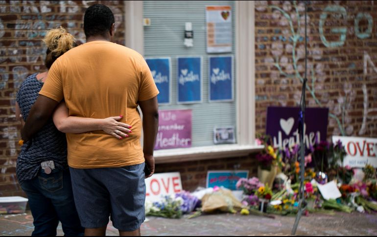 Fields Jr. acudió a Charlottesville en agosto de 2017 para participar en una marcha pro derecha; con su vehículo, atropelló a la multitud de contramanifestantes y la joven Heather Heyer falleció. AFP / ARCHIVO
