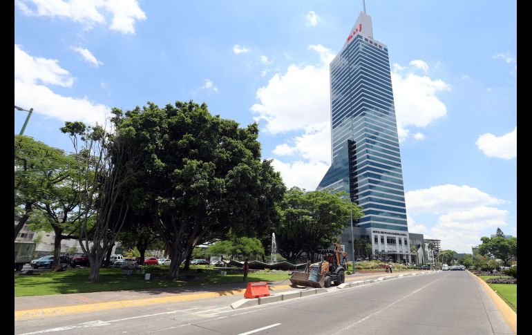 Cuadrillas de la SIOP volvieron a la zona después de conocer el fallo del juez que permitía continuar las obras de la ciclovía. ESPECIAL