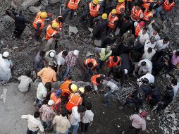 Los derrumbes de inmuebles son comunes en India en la temporada monzónica. EFE/ARCHIVO