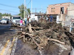 Tormenta dominical afecta colonias de Tlajomulco