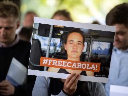 Rackete desembarcó por la fuerza en la isla de Lampedusa con 40 migrantes. AFP/F. Gambarini