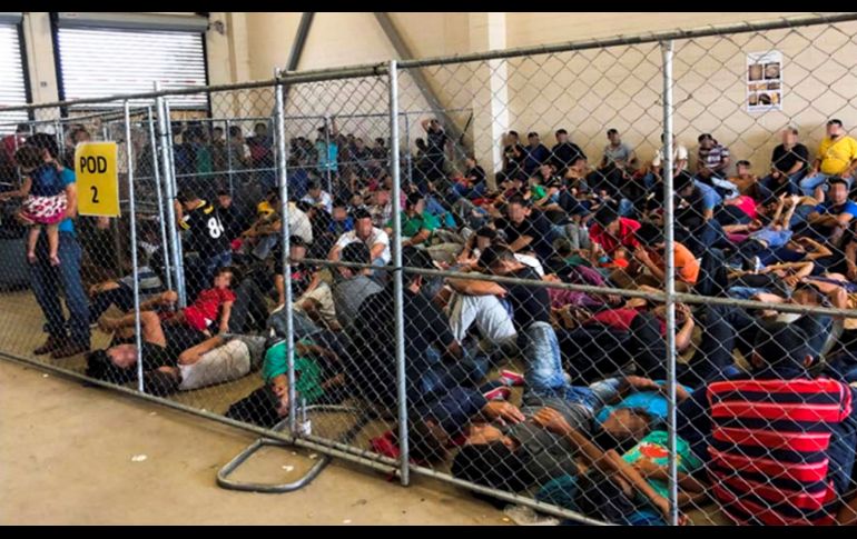 Las fotografías se publican como parte del informe de la Oficina del Inspector General del Departamento de Seguridad Nacional. También en McAllen. EFE/DHS