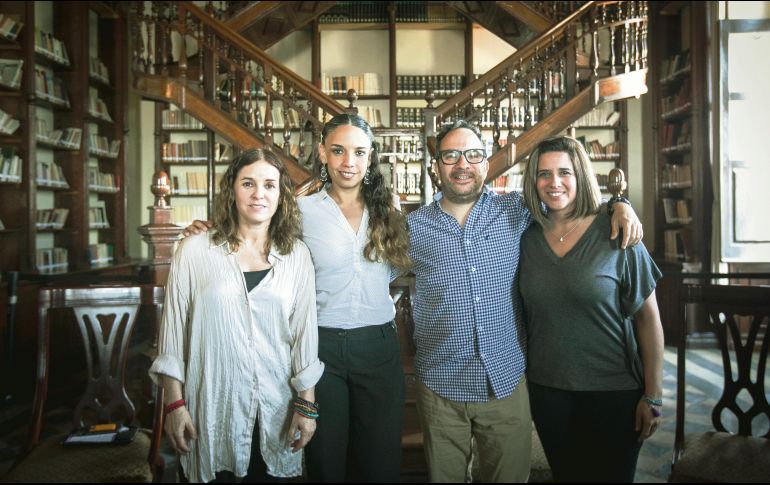 Sara Valenzuela, Giovana Jaspersen, Alejandro Tavares y Begoña Lomelí presentaron la nueva propuesta radiofónica. CORTESÍA