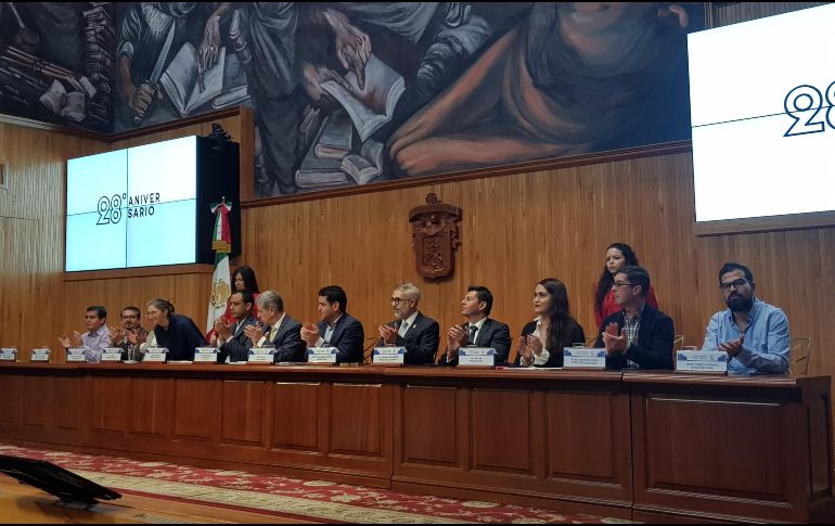 Reconocieron la importancia del papel que ha tomado la FEU en la universidad.  EL INFORMADOR / Y. Mora