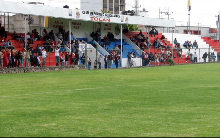 La cancha Tolán, uno de los símbolos del Guadalajara y que desapareció con la llegada de Jorge Vergara. Hoy existe en su lugar una torre de departamentos y un centro comercial. EL INFORMADOR/Archivo