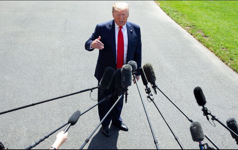 Trump se mostró optimista ante las cifras oficiales, que señalan la creación de 224 mil empleos nuevos en Estados Unidos. EFE/M. Reynolds