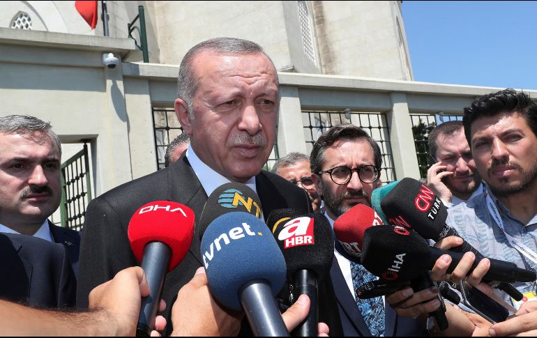 Recep Tayyip Erdogan, pidió el cese de los 