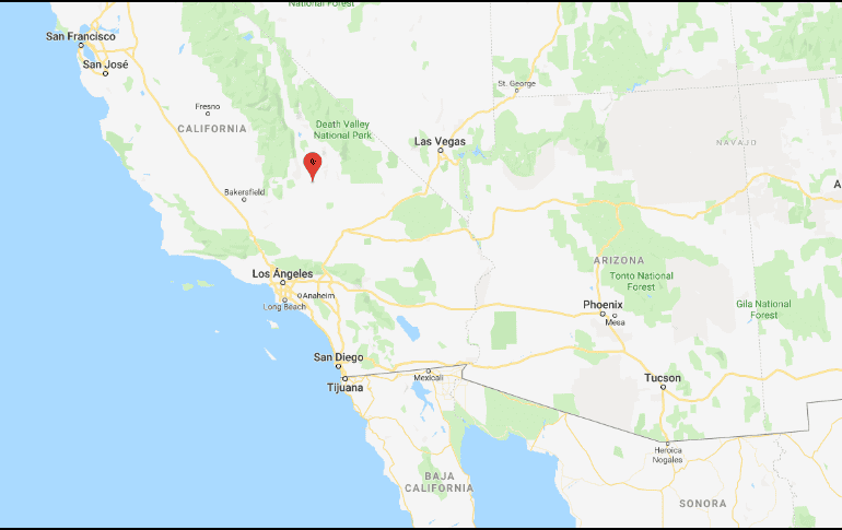 El epicentro ocurrió en la localidad de Ridgecrest, en California. ESPECIAL