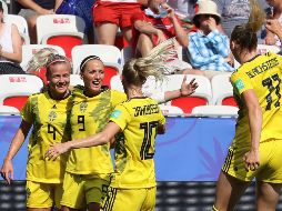 Las suecas fueron más enérgicas desde el inicio del partido y sus esfuerzos fueron premiados con la victoria. AFP/V. Hache