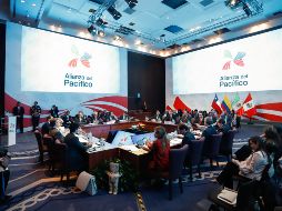 El secretario de Relaciones Exteriores de México, Marcelo Ebrard, participó durante la firma de la Declaración de Lima, entre los países miembros del Acuerdo de la Alianza del Pacífico. NTX/ESPECIAL