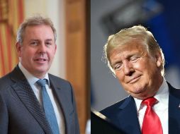 En un mensaje que Darroch (izq) envió el mes pasado definió a la política de EU sobre Irán como 