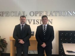 Sergio Moro  (Der.) en una visita a la DEA. El ministro de Seguridad de Brasil justificó su actuar aduciendo que en Venezuela los jueces no pueden actuar con autonomía. TWITTER/SF_Moro