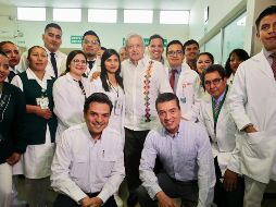 El Presidente López Obrador visitó hospitales del IMSS en Chiapas. NOTIMEX/Presidencia