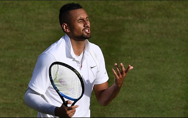 El australiano Nick Kyrgios recibió dos multas por su actitud antideportiva, primero ante Jordan Thompson y luego ante Rafael Nadal. AFP / ARCHIVO