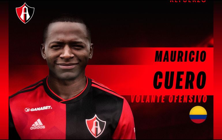 Con Mauricio Cuero como refuerzo, se cierra la etapa de contrataciones por parte de la directiva rojinegra. ESPECIAL/Atlas FC