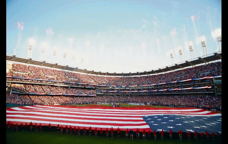 Las gradas del Progressive Field lucieron a reventar. AFP / K. Irwin