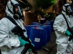 En junio la policía de Sinaloa desmanteló tres laboratorios clandestinos de metanfetamina en ese estado mexicano. GETTY IMAGES