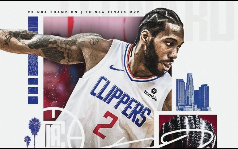 Con esta imagen, los Clippers le dieron la bienvenida a Kawhi Leonard. INSTAGRAM / @LACLIPERS