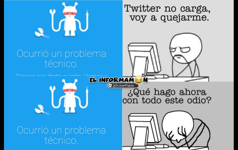 Twitter se cae y brincan los memes